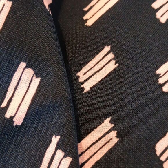 Lands' End Black and Pink Soft Knit Dress. Classic, Feminine, Career. - Picture 10 of 10